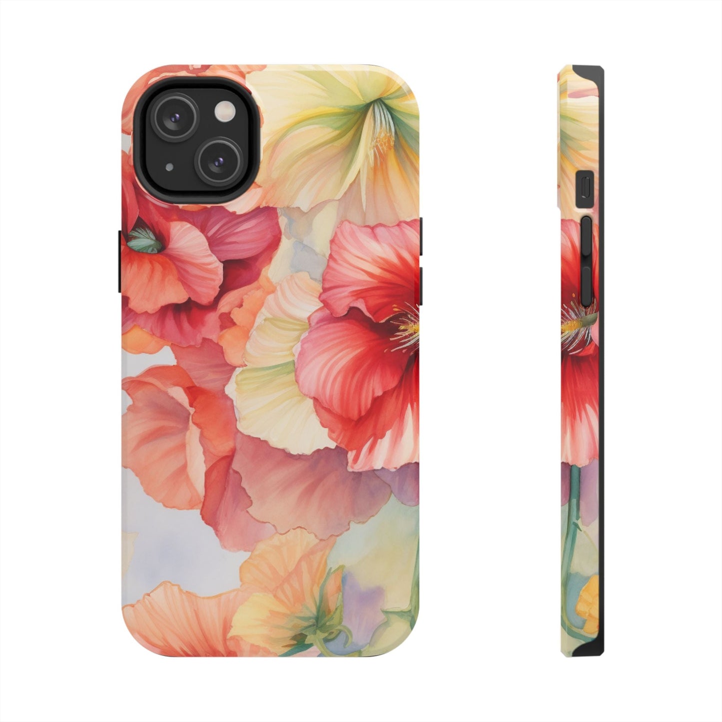 Gumamela Blush Pink Watercolor Floral – iPhone Series Case - BOGO Cases