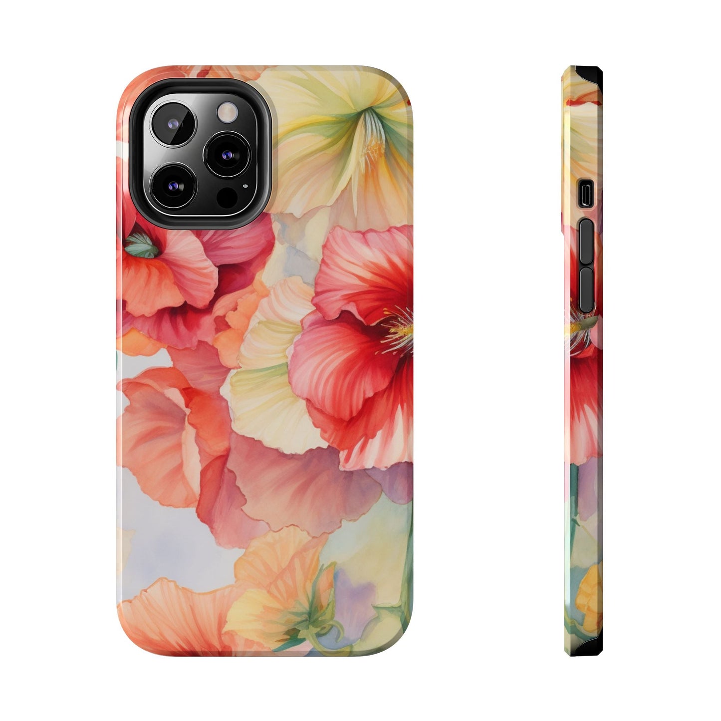 Gumamela Blush Pink Watercolor Floral – iPhone Series Case - BOGO Cases