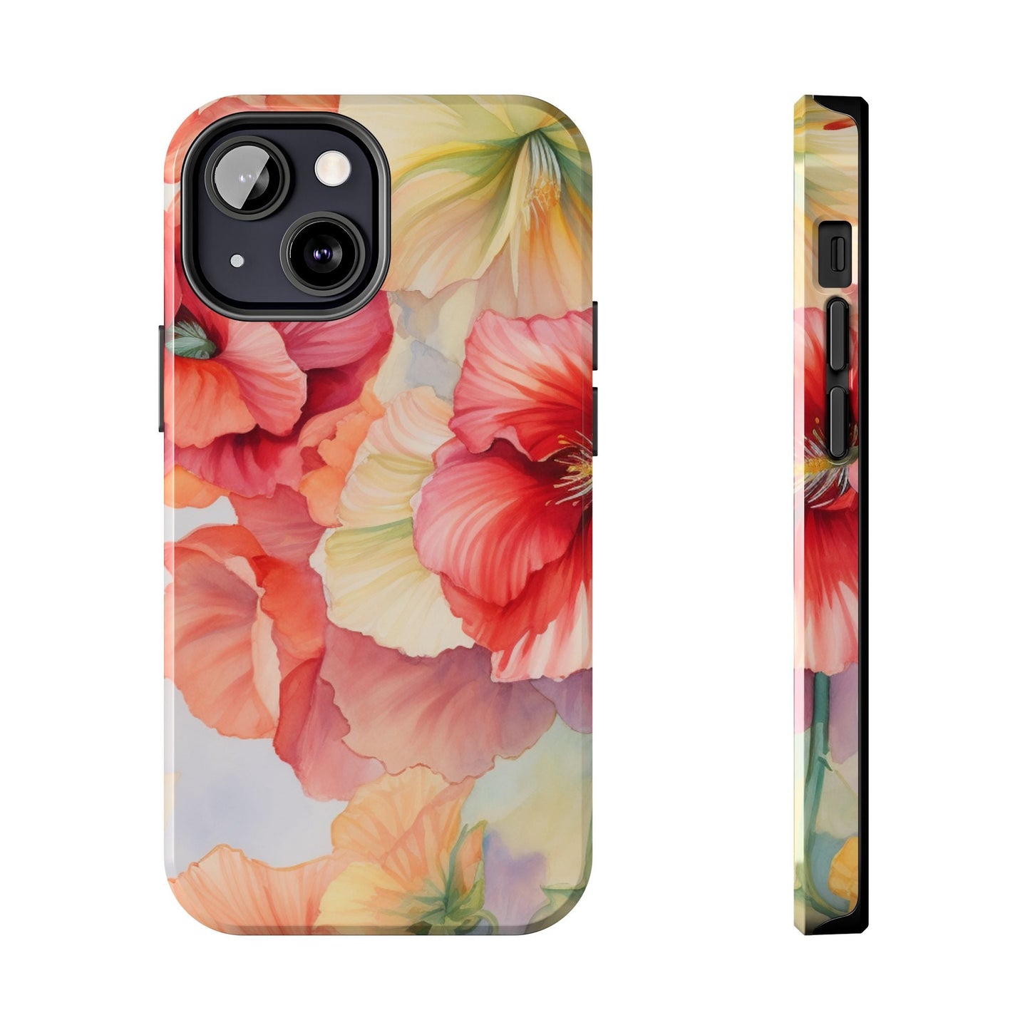 Gumamela Blush Pink Watercolor Floral – iPhone Series Case - BOGO Cases