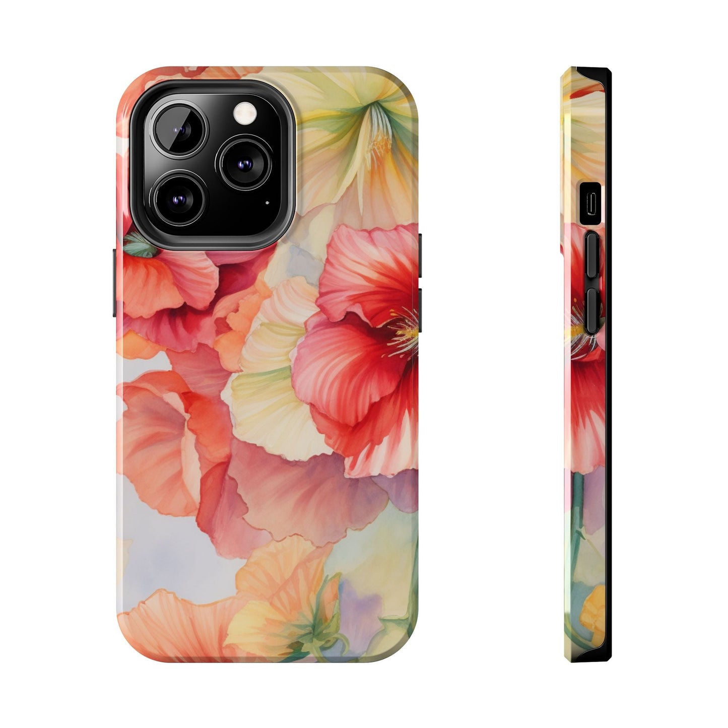 Gumamela Blush Pink Watercolor Floral – iPhone Series Case - BOGO Cases