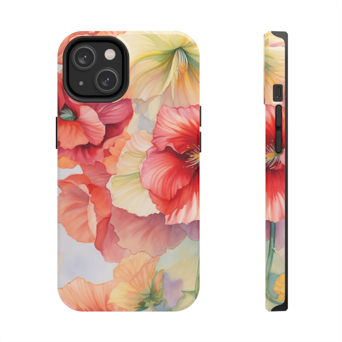 Gumamela Blush Pink Watercolor Floral – iPhone Series Case - BOGO Cases