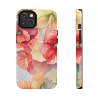 Gumamela Blush Pink Watercolor Floral – iPhone Series Case - BOGO Cases