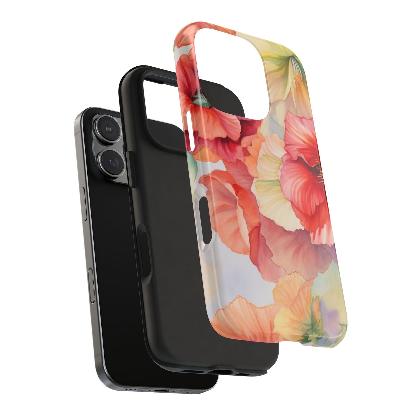 Gumamela Blush Pink Watercolor Floral – iPhone Series Case - BOGO Cases