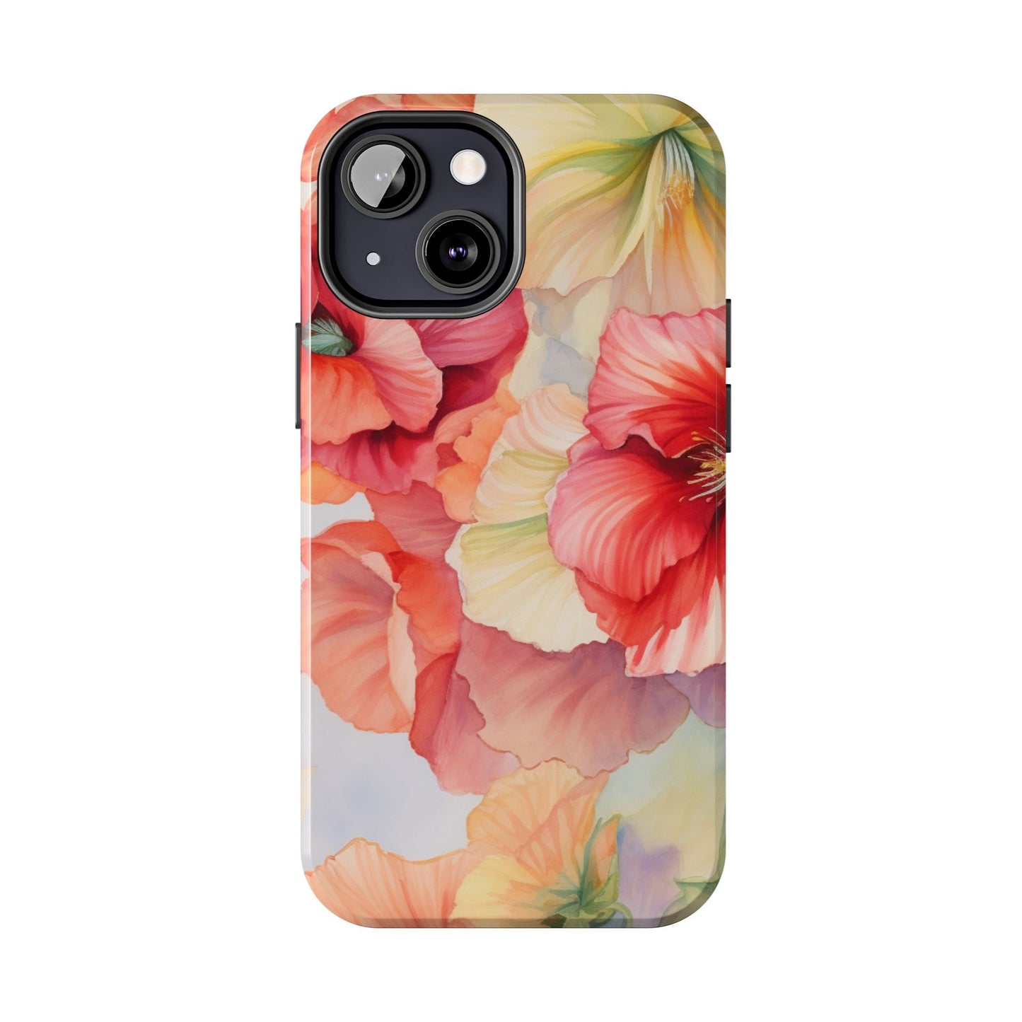 Gumamela Blush Pink Watercolor Floral – iPhone Series Case - BOGO Cases