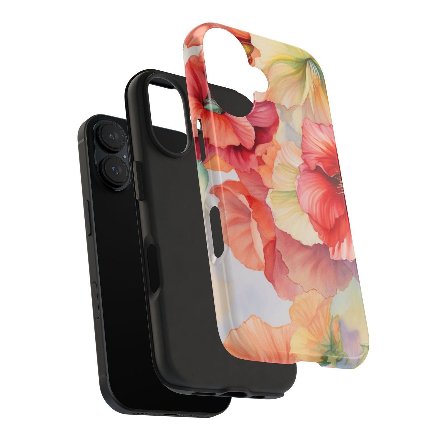 Gumamela Blush Pink Watercolor Floral – iPhone Series Case - BOGO Cases