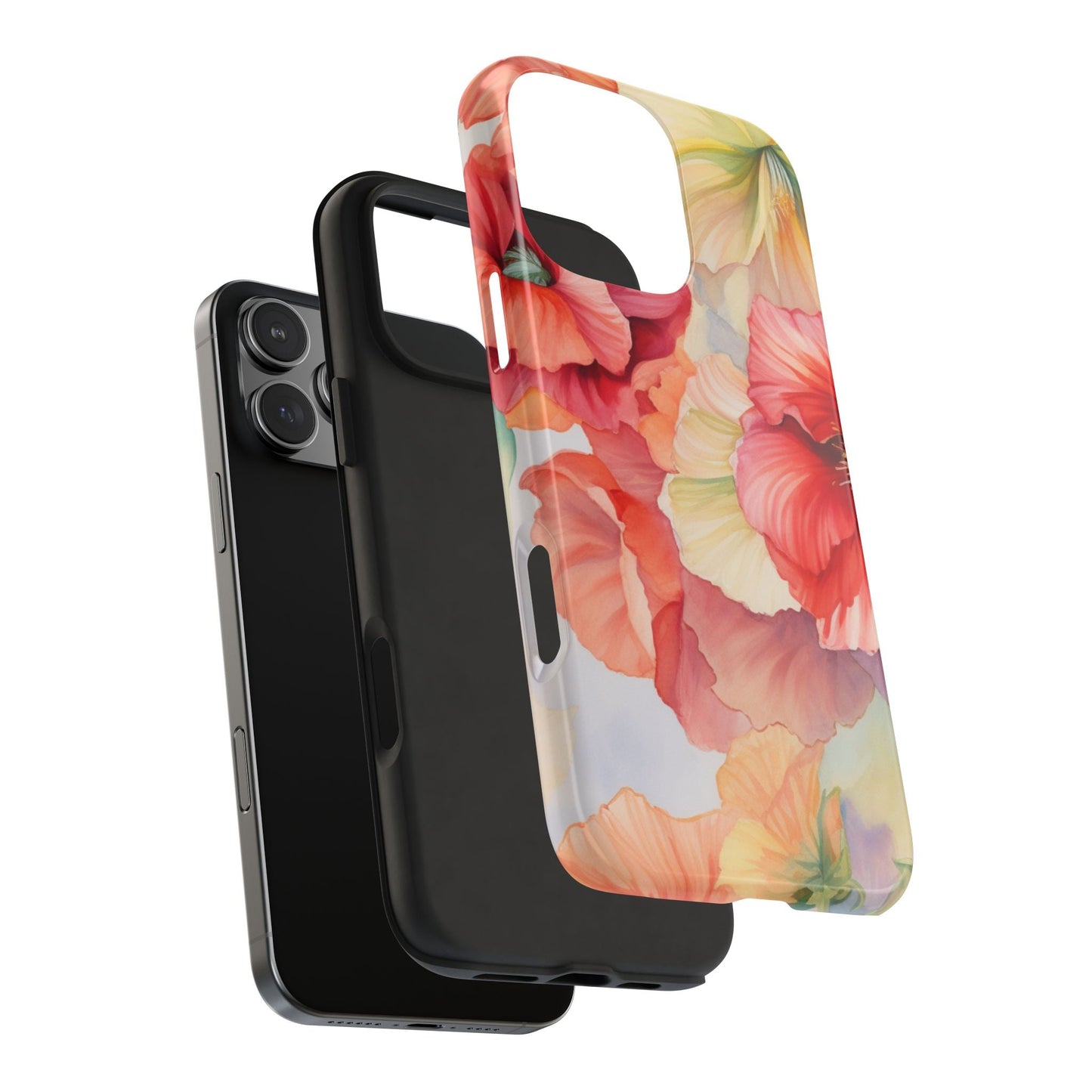 Gumamela Blush Pink Watercolor Floral – iPhone Series Case - BOGO Cases