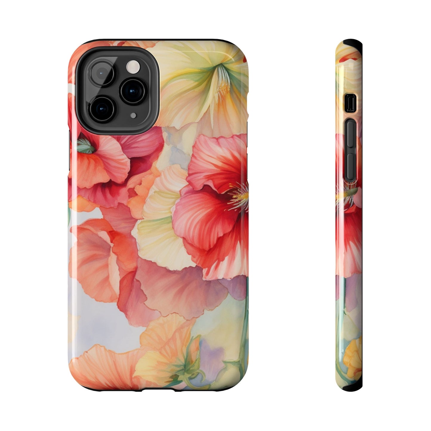 Gumamela Blush Pink Watercolor Floral – iPhone Series Case - BOGO Cases