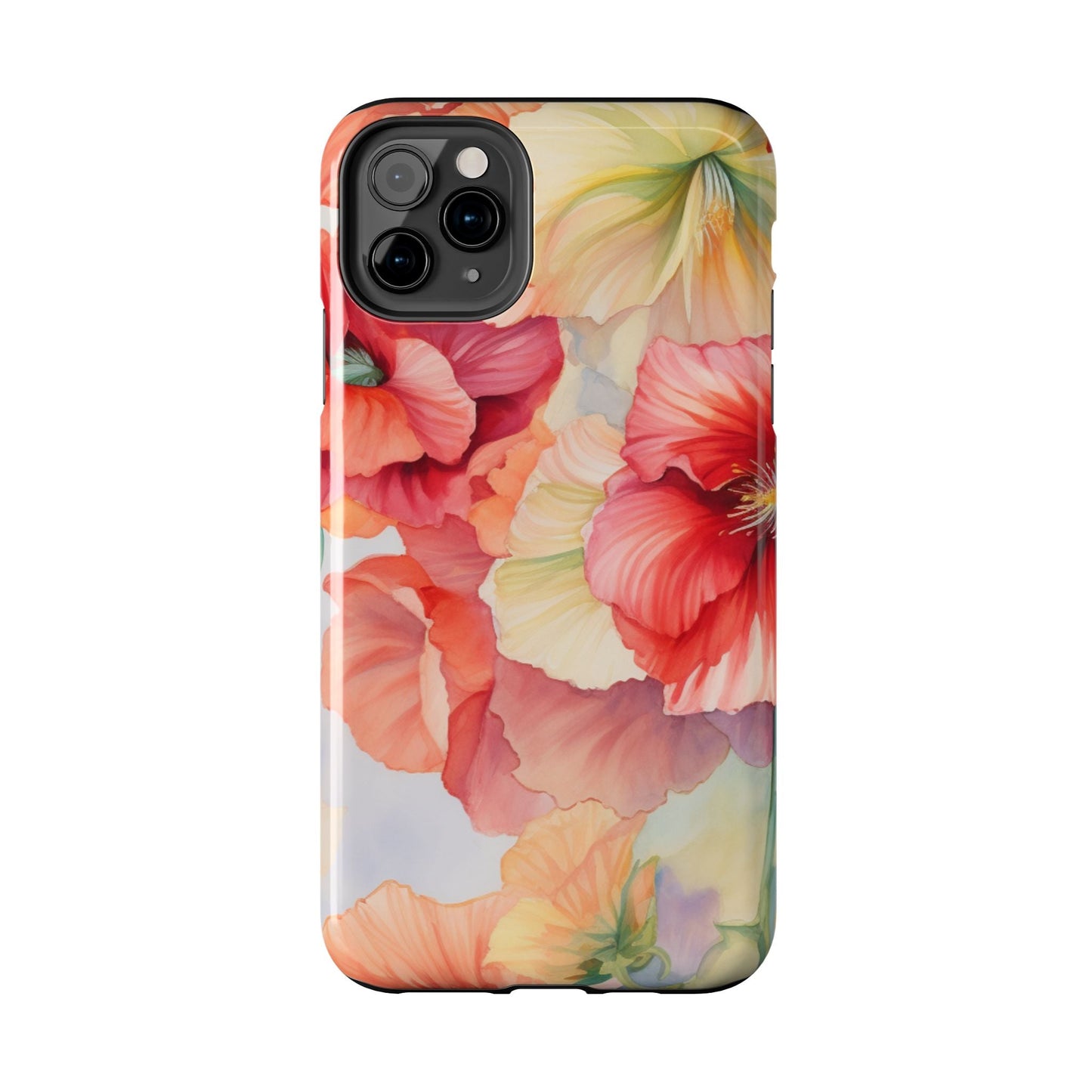 Gumamela Blush Pink Watercolor Floral – iPhone Series Case - BOGO Cases
