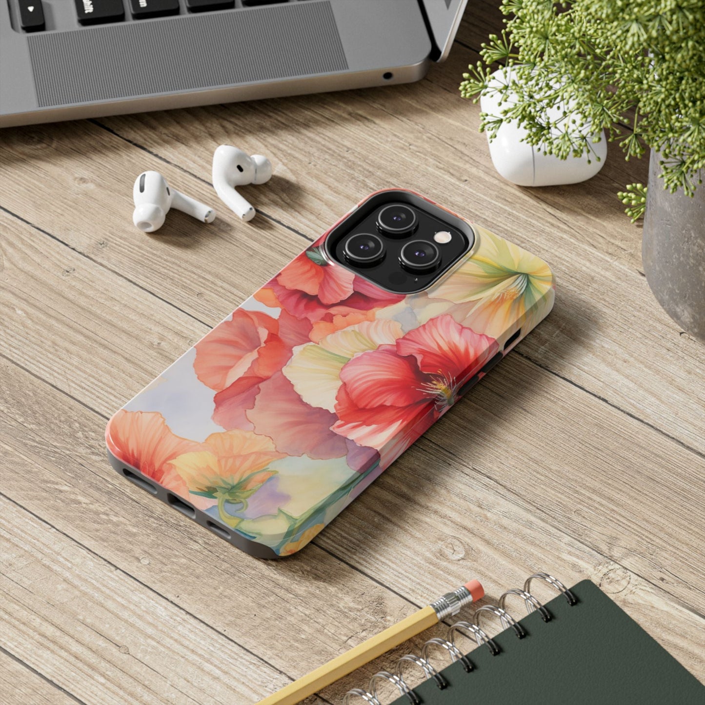 Gumamela Blush Pink Watercolor Floral – iPhone Series Case - BOGO Cases