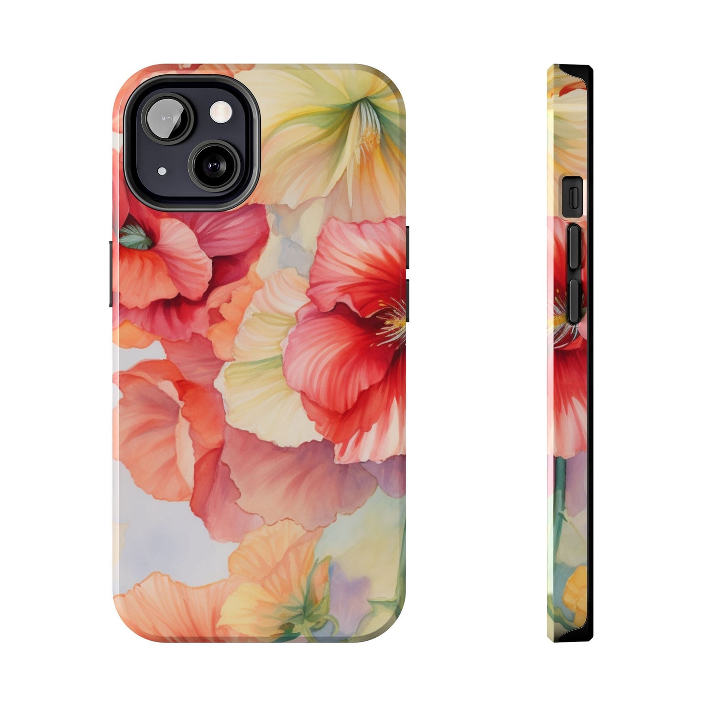 Gumamela Blush Pink Watercolor Floral – iPhone Series Case - BOGO Cases