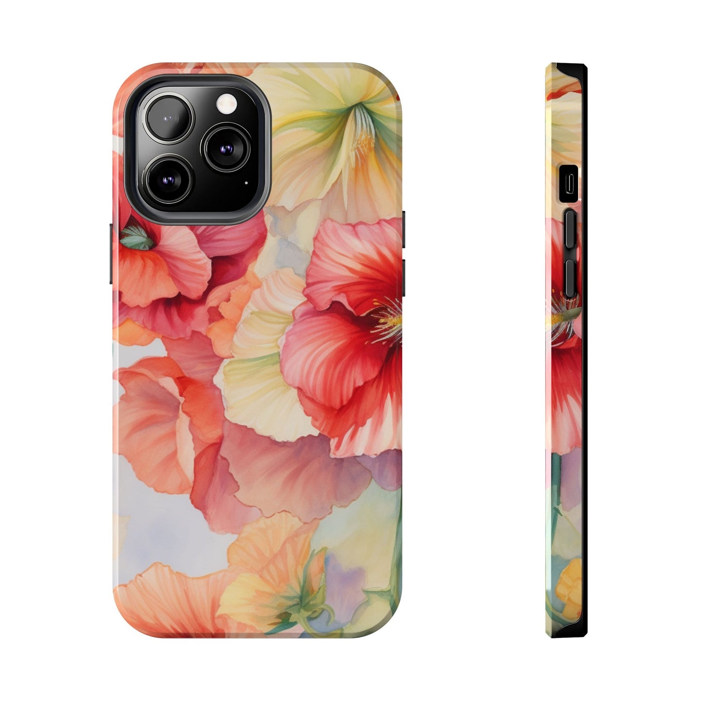 Gumamela Blush Pink Watercolor Floral – iPhone Series Case - BOGO Cases