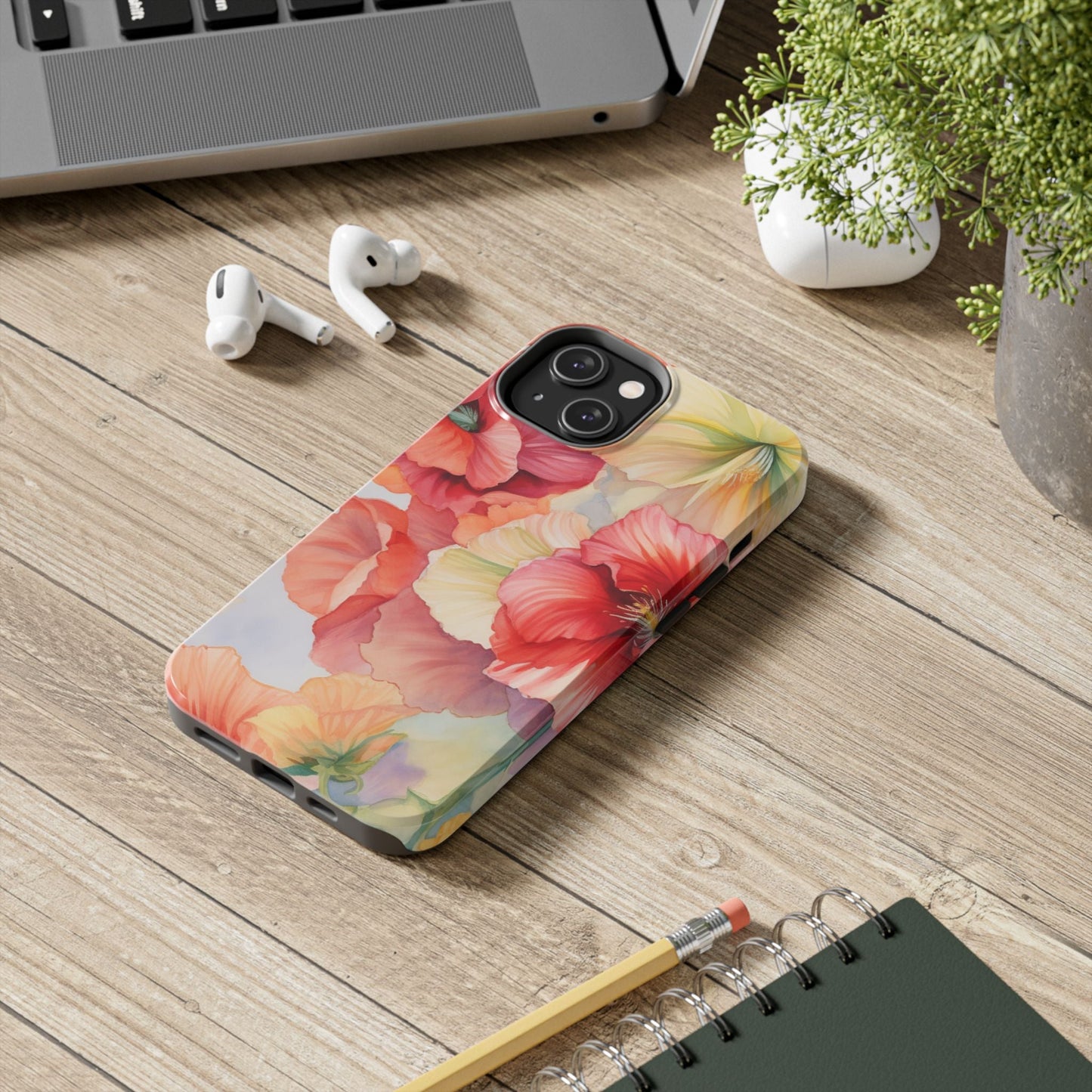 Gumamela Blush Pink Watercolor Floral – iPhone Series Case - BOGO Cases