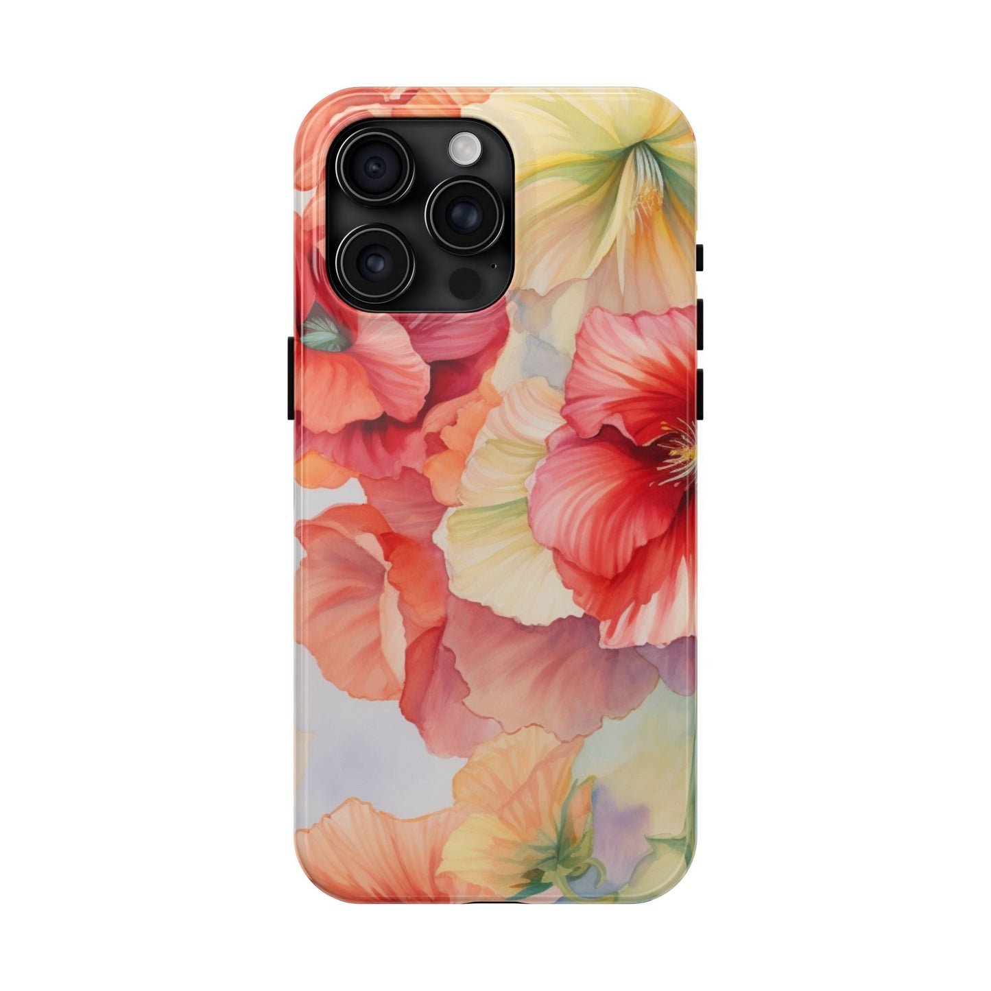 Gumamela Blush Pink Watercolor Floral – iPhone Series Case - BOGO Cases