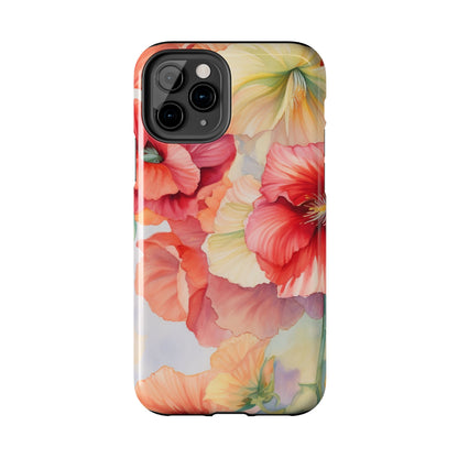 Gumamela Blush Pink Watercolor Floral – iPhone Series Case - BOGO Cases