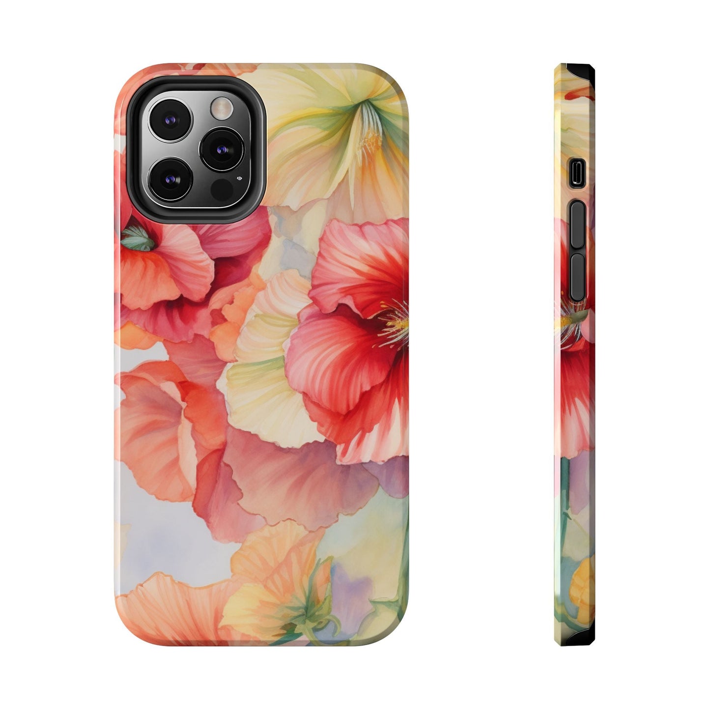 Gumamela Blush Pink Watercolor Floral – iPhone Series Case - BOGO Cases