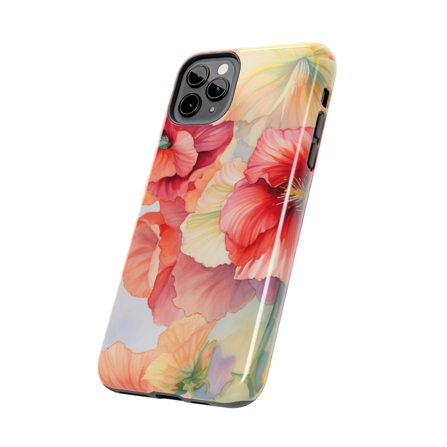 Gumamela Blush Pink Watercolor Floral – iPhone Series Case - BOGO Cases