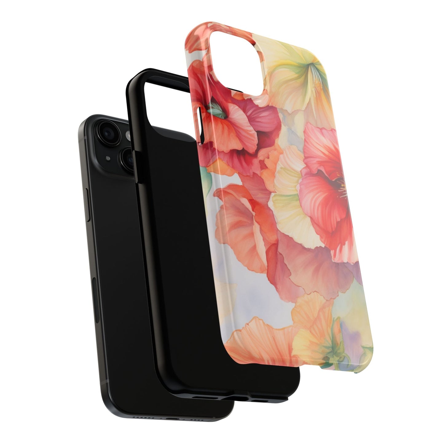 Gumamela Blush Pink Watercolor Floral – iPhone Series Case - BOGO Cases