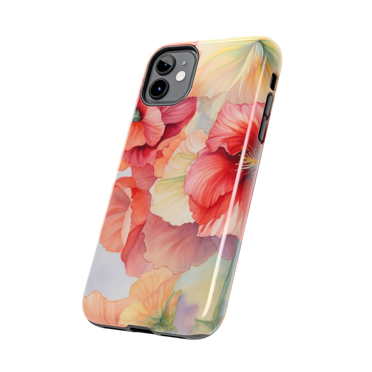 Gumamela Blush Pink Watercolor Floral – iPhone Series Case - BOGO Cases
