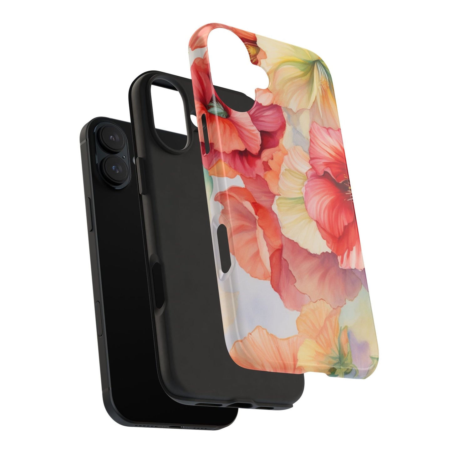 Gumamela Blush Pink Watercolor Floral – iPhone Series Case - BOGO Cases
