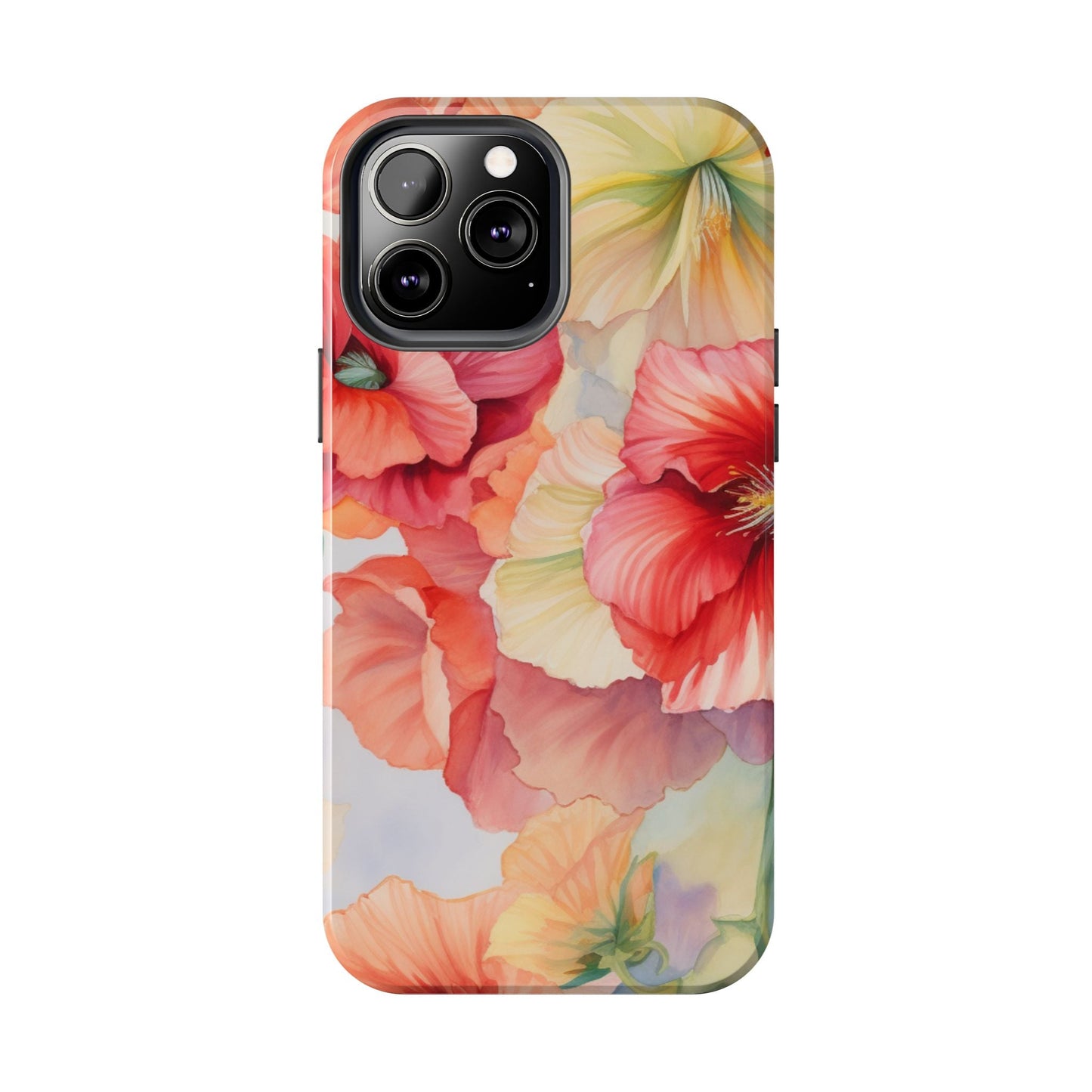 Gumamela Blush Pink Watercolor Floral – iPhone Series Case - BOGO Cases