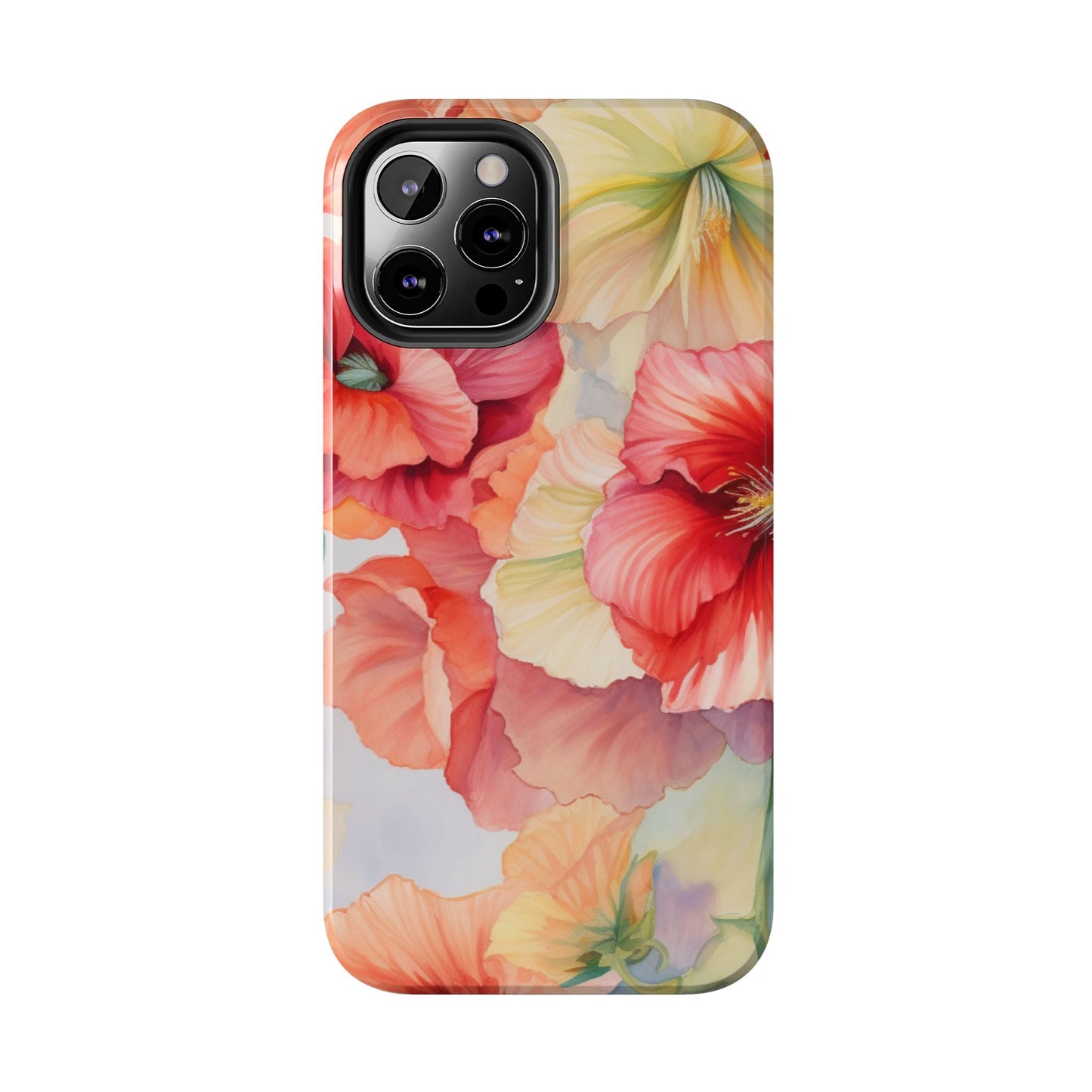 Gumamela Blush Pink Watercolor Floral – iPhone Series Case - BOGO Cases