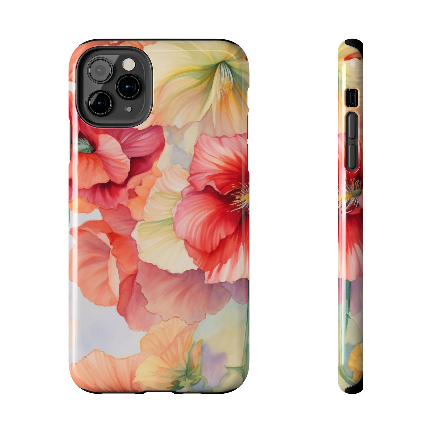 Gumamela Blush Pink Watercolor Floral – iPhone Series Case - BOGO Cases