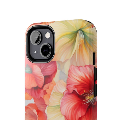 Gumamela Blush Pink Watercolor Floral – iPhone Series Case - BOGO Cases