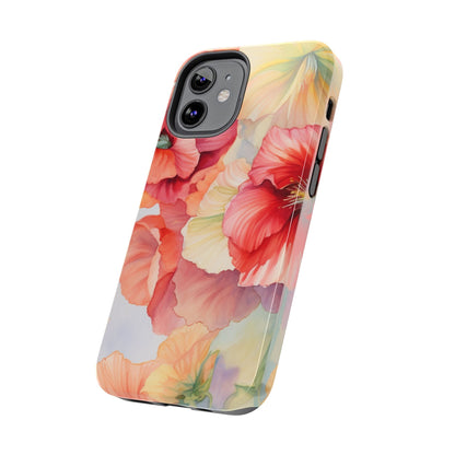 Gumamela Blush Pink Watercolor Floral – iPhone Series Case - BOGO Cases