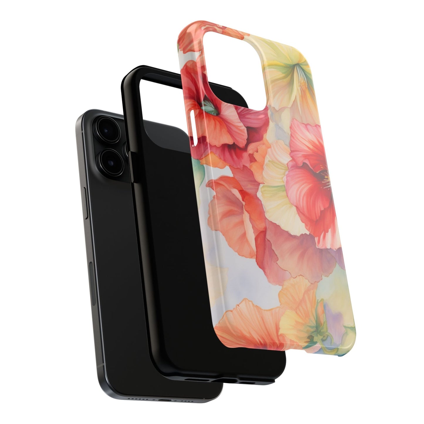 Gumamela Blush Pink Watercolor Floral – iPhone Series Case - BOGO Cases