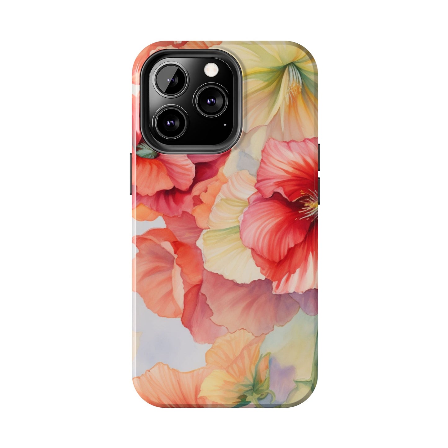 Gumamela Blush Pink Watercolor Floral – iPhone Series Case - BOGO Cases