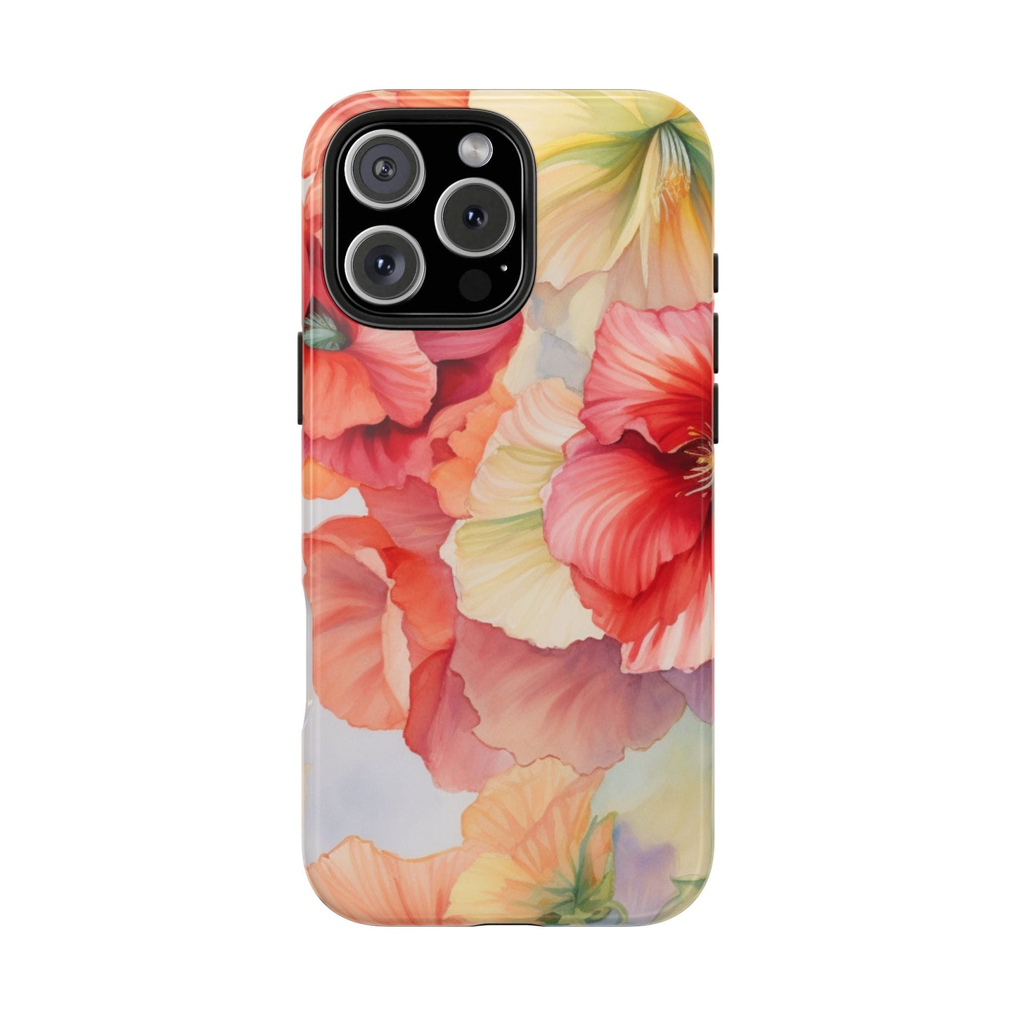 Gumamela Blush Pink Watercolor Floral – iPhone Series Case - BOGO Cases