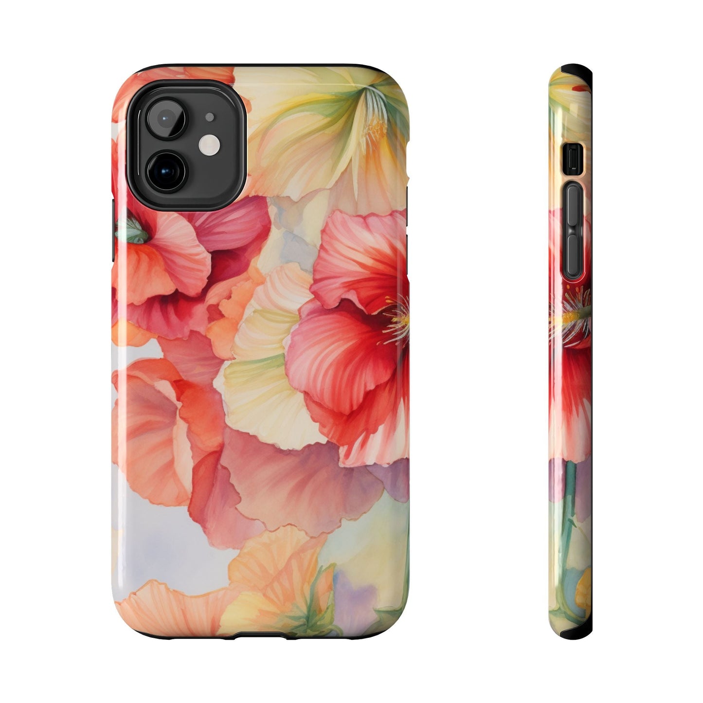 Gumamela Blush Pink Watercolor Floral – iPhone Series Case - BOGO Cases