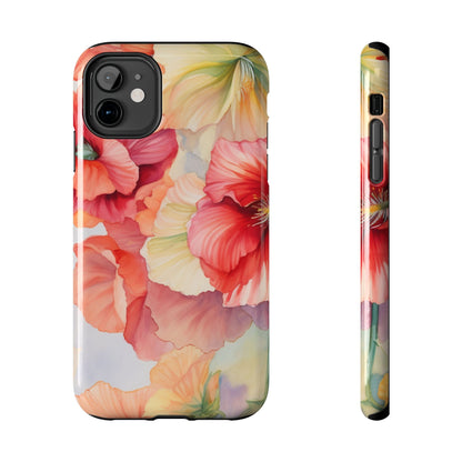 Gumamela Blush Pink Watercolor Floral – iPhone Series Case - BOGO Cases