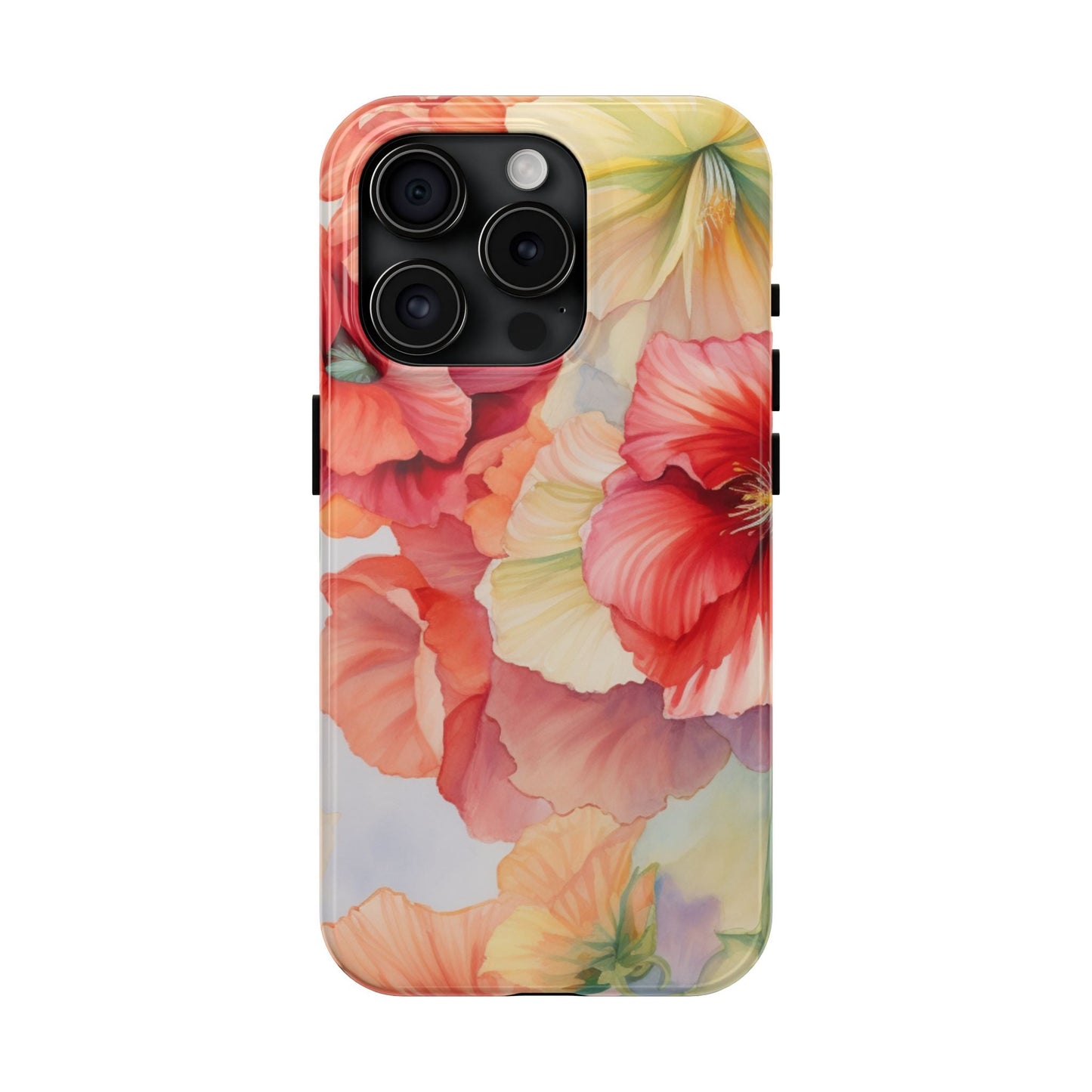 Gumamela Blush Pink Watercolor Floral – iPhone Series Case - BOGO Cases