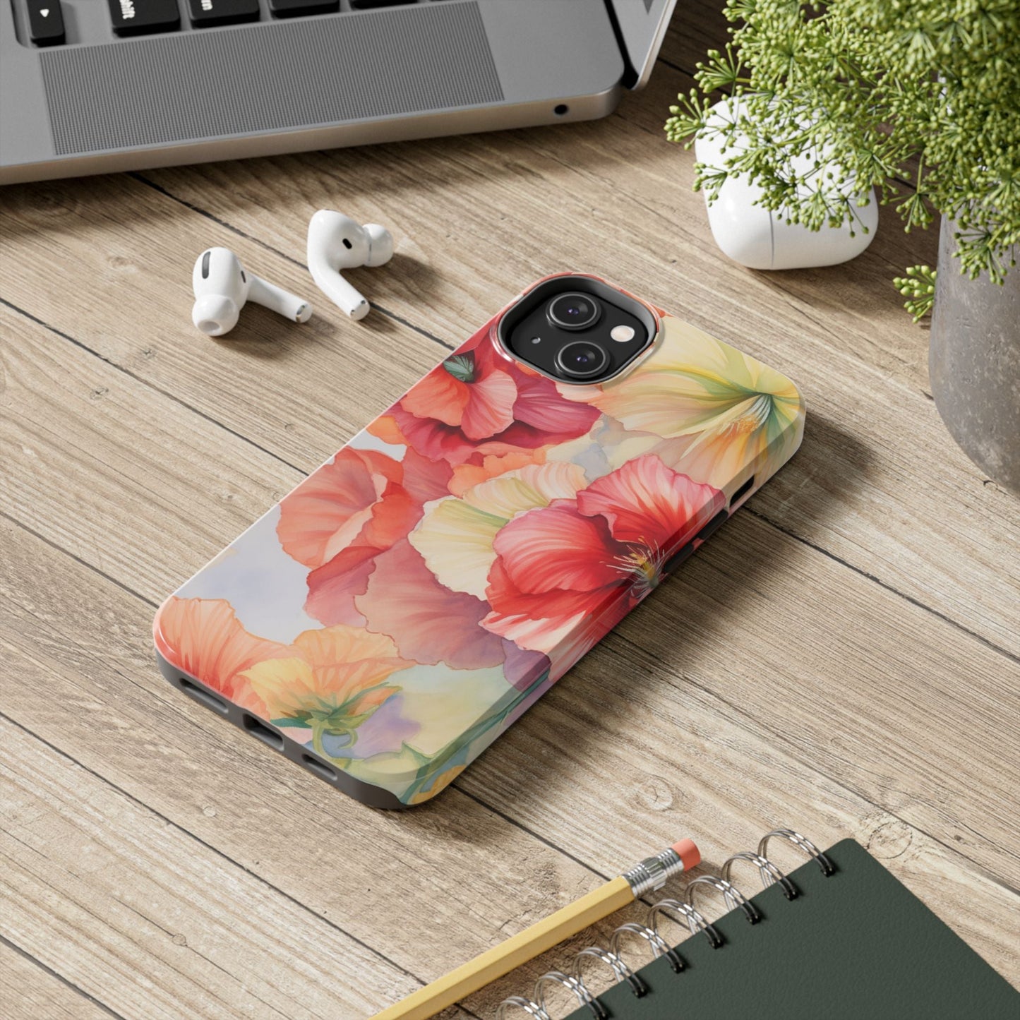 Gumamela Blush Pink Watercolor Floral – iPhone Series Case - BOGO Cases