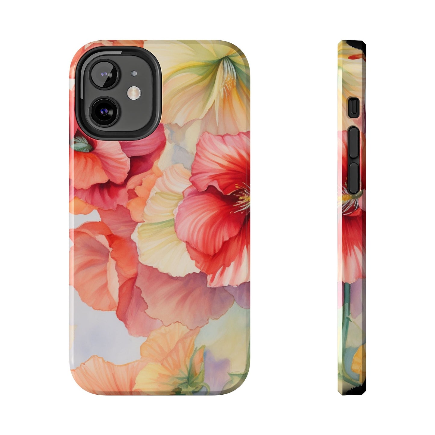 Gumamela Blush Pink Watercolor Floral – iPhone Series Case - BOGO Cases