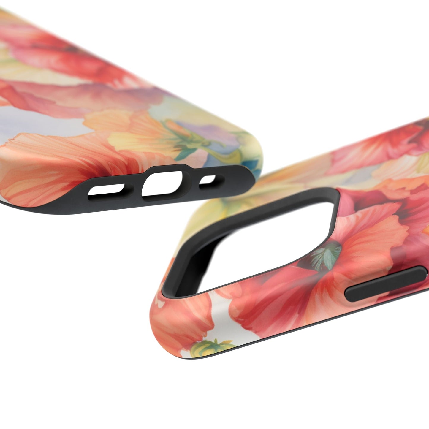 Gumamela Blush Pink Watercolor Floral – MagSafe Compatible iPhone Case - BOGO Cases
