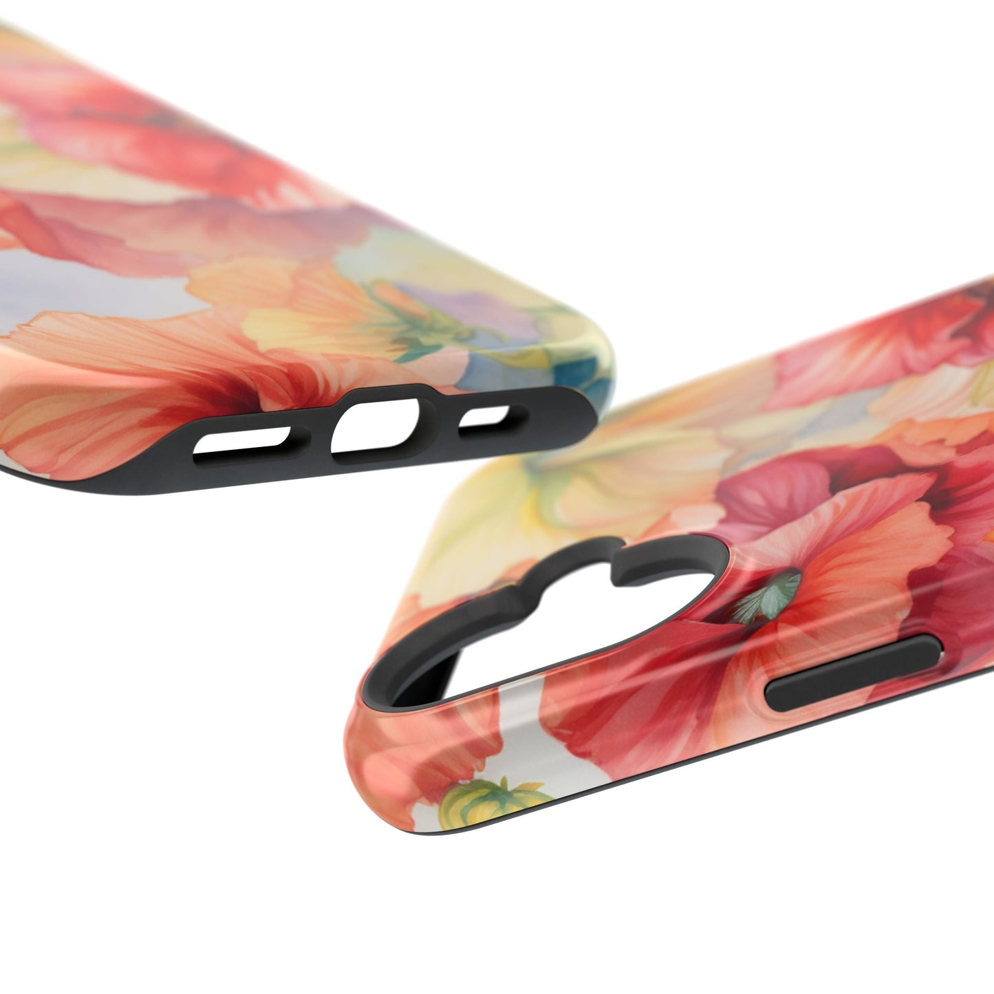 Gumamela Blush Pink Watercolor Floral – MagSafe Compatible iPhone Case - BOGO Cases