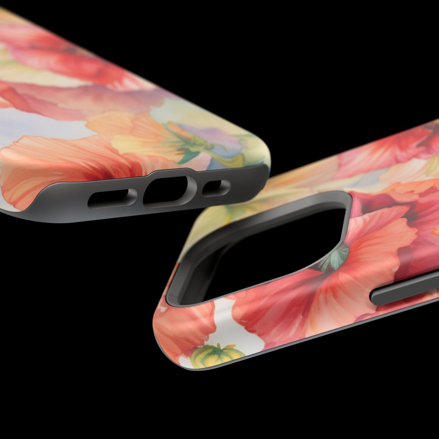 Gumamela Blush Pink Watercolor Floral – MagSafe Compatible iPhone Case - BOGO Cases