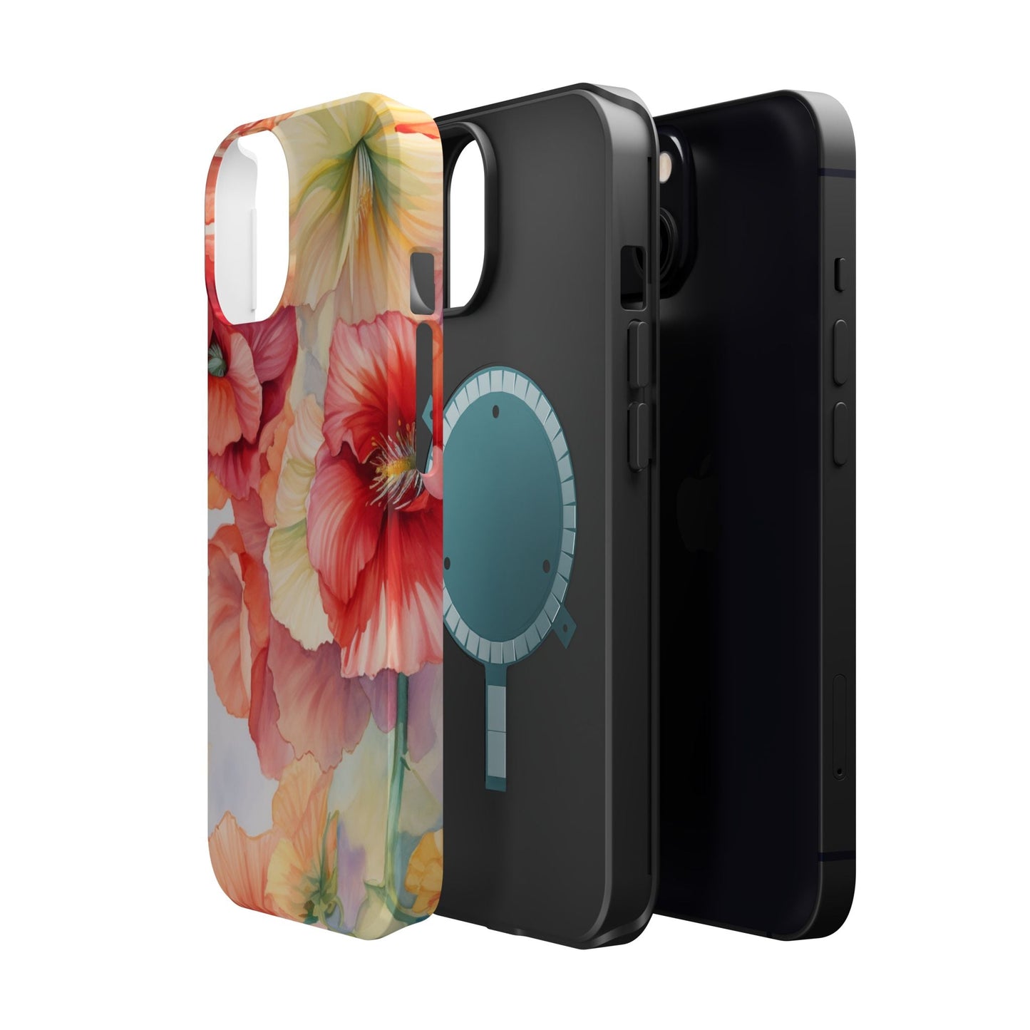 Gumamela Blush Pink Watercolor Floral – MagSafe Compatible iPhone Case - BOGO Cases