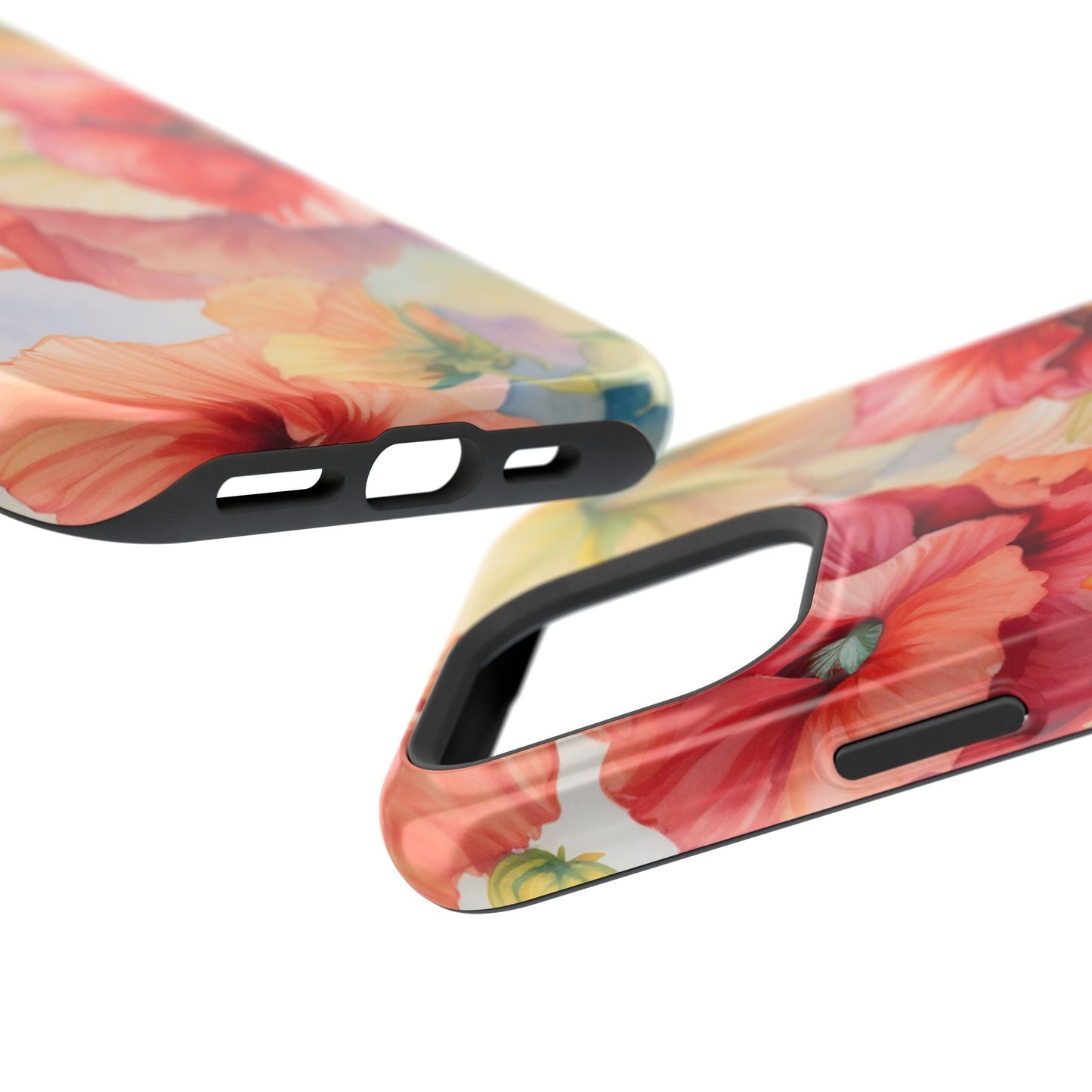 Gumamela Blush Pink Watercolor Floral – MagSafe Compatible iPhone Case - BOGO Cases
