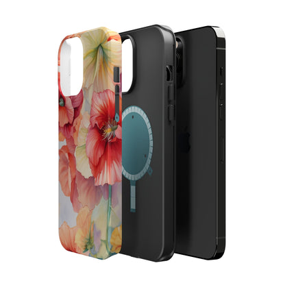 Gumamela Blush Pink Watercolor Floral – MagSafe Compatible iPhone Case - BOGO Cases