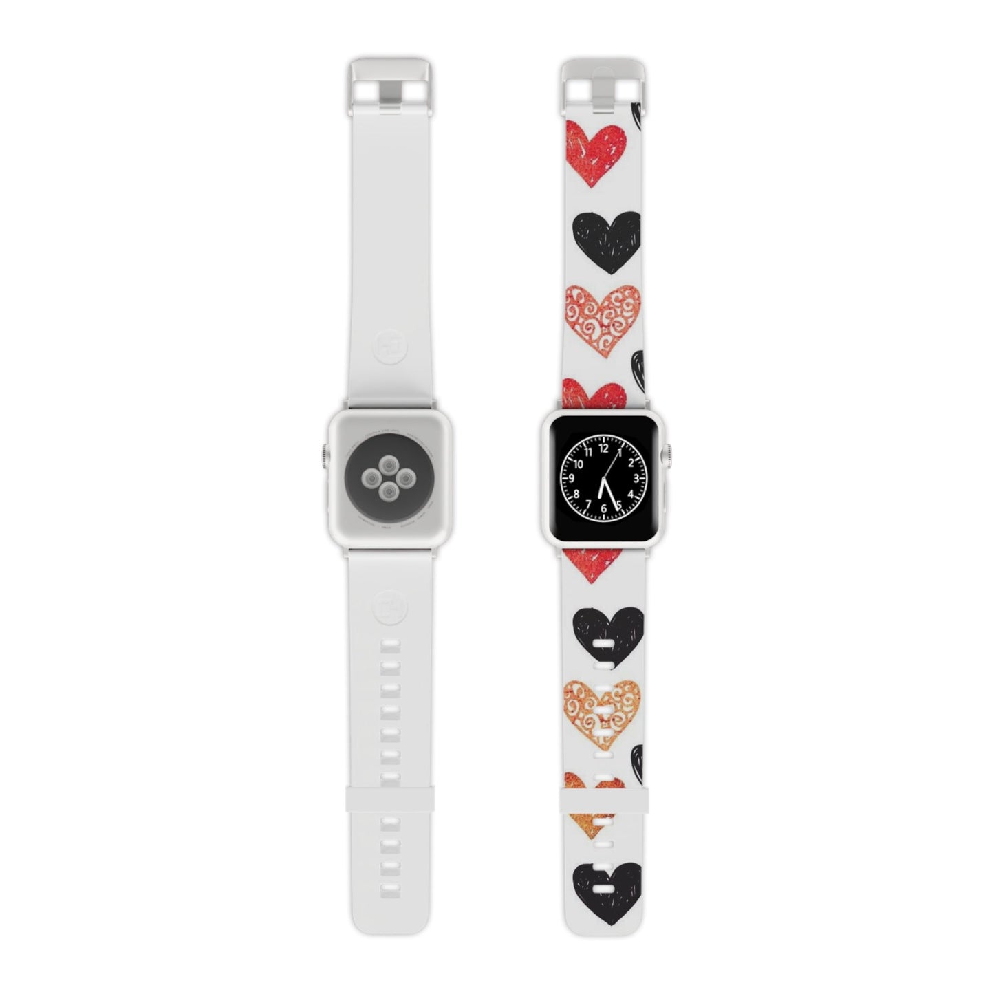 Hand - Drawn Hearts & Love Apple Watch Band - BOGO Cases