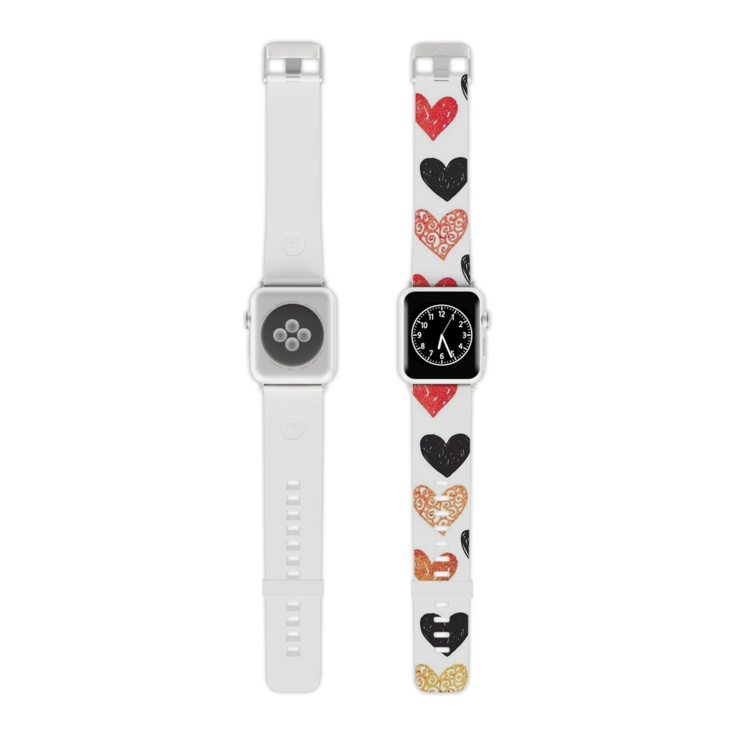 Hand - Drawn Hearts & Love Apple Watch Band - BOGO Cases