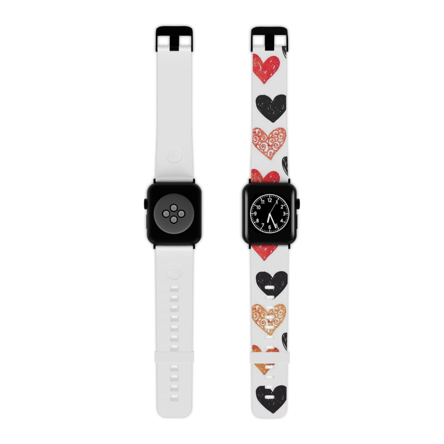 Hand - Drawn Hearts & Love Apple Watch Band - BOGO Cases