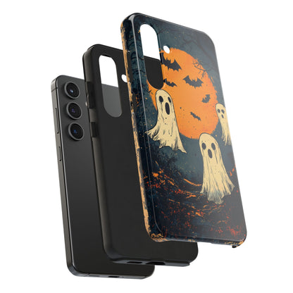 Haunted Ghosts & Full Moon Samsung Galaxy Case – Spooky Halloween Design - BOGO Cases