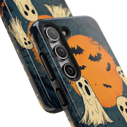 Haunted Ghosts & Full Moon Samsung Galaxy Case – Spooky Halloween Design - BOGO Cases