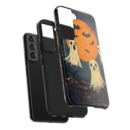 Haunted Ghosts & Full Moon Samsung Galaxy Case – Spooky Halloween Design - BOGO Cases