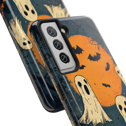 Haunted Ghosts & Full Moon Samsung Galaxy Case – Spooky Halloween Design - BOGO Cases