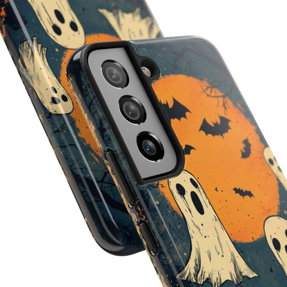 Haunted Ghosts & Full Moon Samsung Galaxy Case – Spooky Halloween Design - BOGO Cases